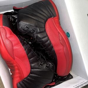 Nike Air Jordan 12 Retro Black Red Sneakers